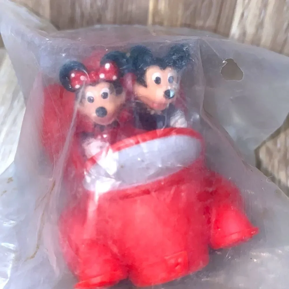 Disney wind up toys vintage Mickey and Minnie Mouse in car Donald Duck in boat